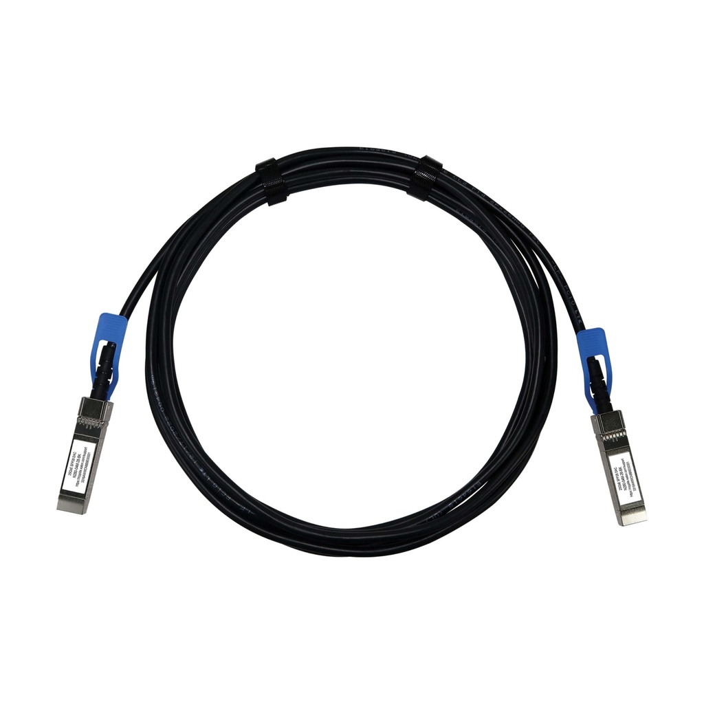 [N280-05M-28-BK] SFP28 25Gbase-CR1 Passive Twinax Copper Cable, SFP-H25G-CU5M Compatible, Black, 5M (16.4 ft.)