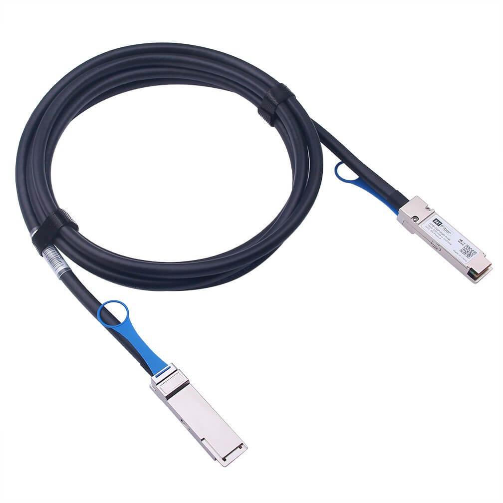 [N282-03M-28-BK] QSFP28 to QSFP28 100GbE Passive DAC Cable (M/M), QSFP-100G-CU3M Compatible, 3M (9.84 ft.)