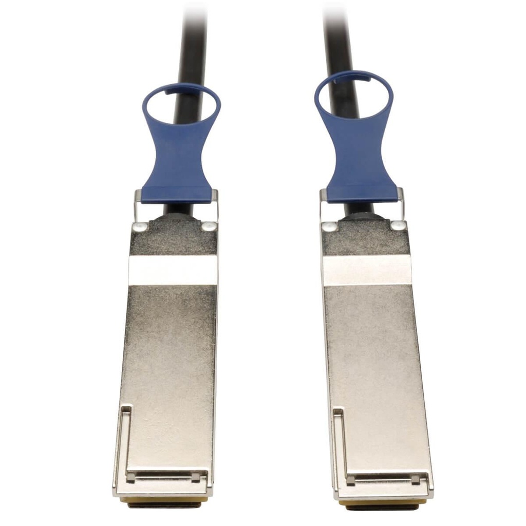 [N282-03M-BK] QSFP+ to QSFP+ 40Gb Passive DAC Copper Infiniband Cable, QSFP-H40G-CU3M Compatible, 3M (9.84 ft.)