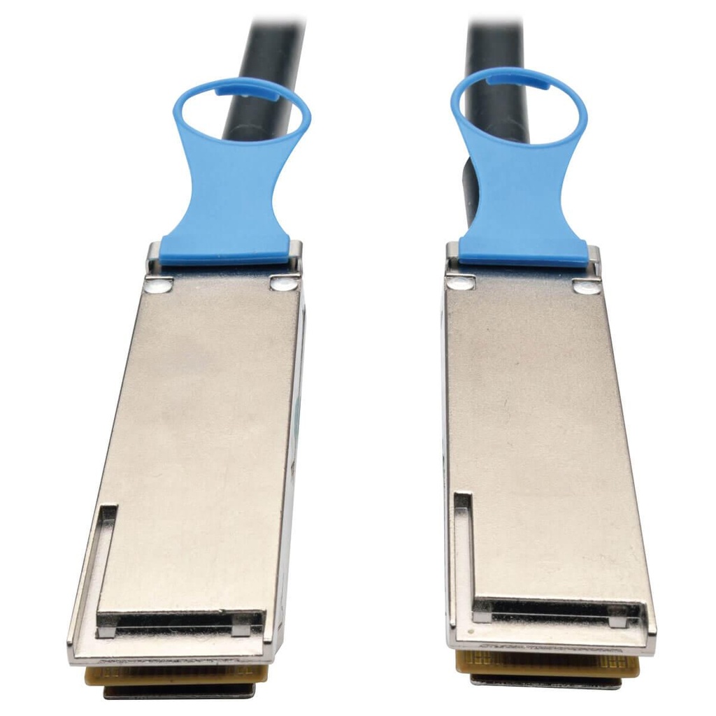 [N282-20N-28-BK] QSFP28 to QSFP28 100GbE Passive DAC Copper InfiniBand Cable (M/M), 0.5 m (20 in.)