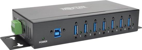 [U223-007-IND] 7-Port Industrial-Grade USB 2.0 Hub - 15 kV ESD Immunity, Metal Housing, Mountable