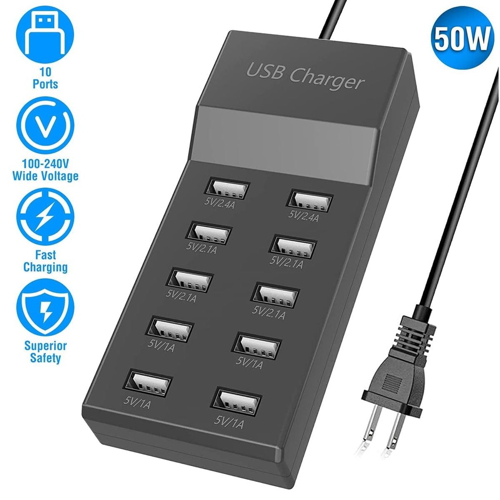 [U360-010C-2X3] 10-Port USB 3.0 / USB 2.0 Combo Hub - USB Charging, 2 USB 3.0 & 8 USB 2.0 Ports