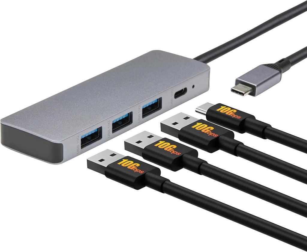 [U460-2A2C-IND] Industrial-Grade 4-Port USB Hub - USB 3.1 Gen 2, 10 Gbps, 2 USB-A & 2 USB-C Ports, 15 kV ESD Immunity