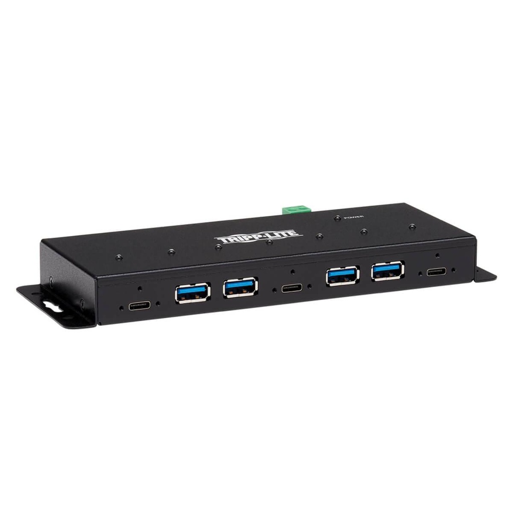 [U460-4A3C-IND] Industrial 7-Port USB-C Hub, Gen2 (10G, 4x USB-A and 3x USB-C Ports W 15Kv ESD Immunity, 2Kv Surge