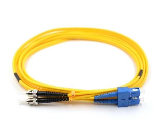 [N354-01M] Duplex Singlemode 9/125 Fiber Patch Cable (SC/ST), 1M (3 ft.)