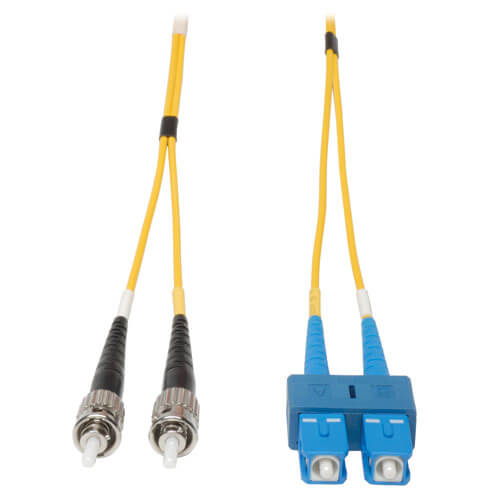 [N354-15M] Duplex Singlemode 9/125 Fiber Patch Cable (SC/ST), 15M (50 ft.)