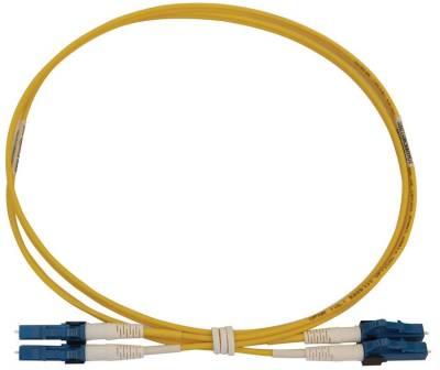 [N370X-01M] 400G Duplex Singlemode 9/125 OS2 Switchable Fiber Optic Cable (LC/UPC M/M), LSZH, Yellow, 1 m (3.3 ft.)