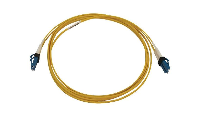 [N370X-02M] 400G Duplex Singlemode 9/125 OS2 Switchable Fiber Optic Cable (LC/UPC M/M), LSZH, Yellow, 2 m (6.6 ft.)