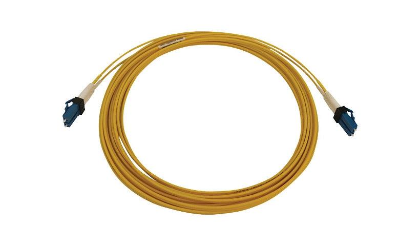 [N370X-05M] 400G Duplex Singlemode 9/125 OS2 Switchable Fiber Optic Cable (LC/UPC M/M), LSZH, Yellow, 5 m (16.8 ft.)