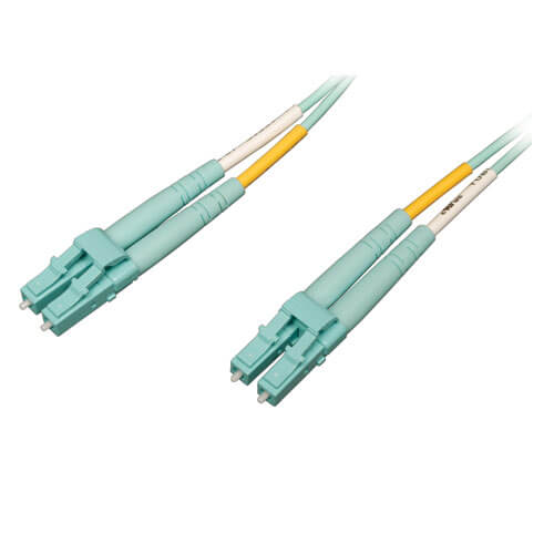 [N820-03M-OM4] 10Gb/100Gb Duplex Multimode 50/125 OM4 LSZH Fiber Patch Cable (LC/LC) - Aqua, 3M (10 ft.)