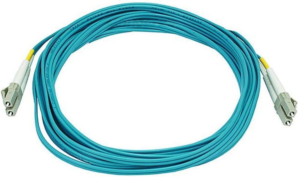 [N820-05M] 10Gb Duplex Multimode 50/125 OM3 LSZH Fiber Patch Cable (LC/LC) - Aqua, 5M (16 ft.)
