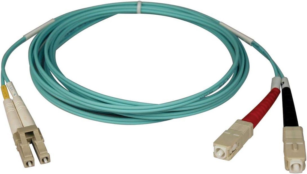 [N820-10M] 10Gb Duplex Multimode 50/125 OM3 LSZH Fiber Patch Cable, (LC/LC) - Aqua, 10M (33 ft.)