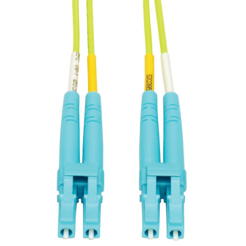 [N820-10M-OM5] 100G Duplex Multimode 50/125 OM5 LSZH Fiber Optic Cable (LC/LC), Lime Green, 10 m