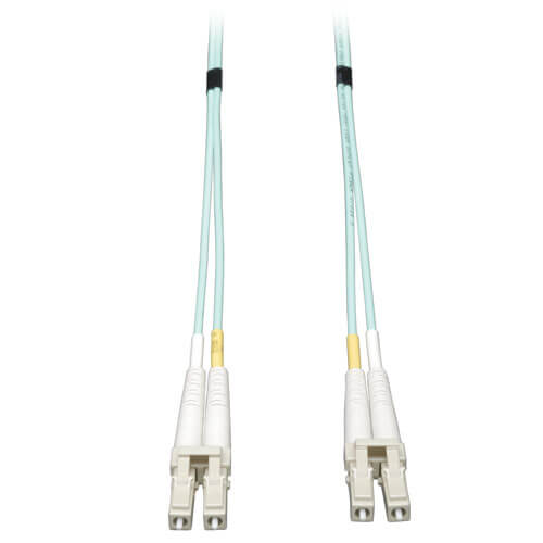 [N820-15M] 10Gb Duplex Multimode 50/125 OM3 LSZH Fiber Patch Cable, (LC/LC) - Aqua, 15M (50 ft.)