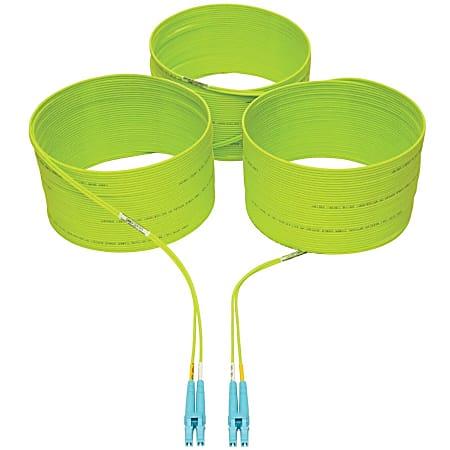 [N820-20M-OM5] 100G Duplex Multimode 50/125 OM5 LSZH Fiber Optic Cable (LC/LC), Lime Green, 20 m