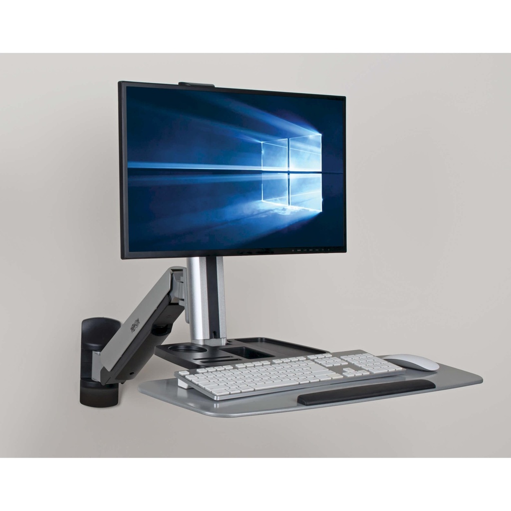 [WWSS1332W] WorkWise Wall-Mounted Workstation, Single Display