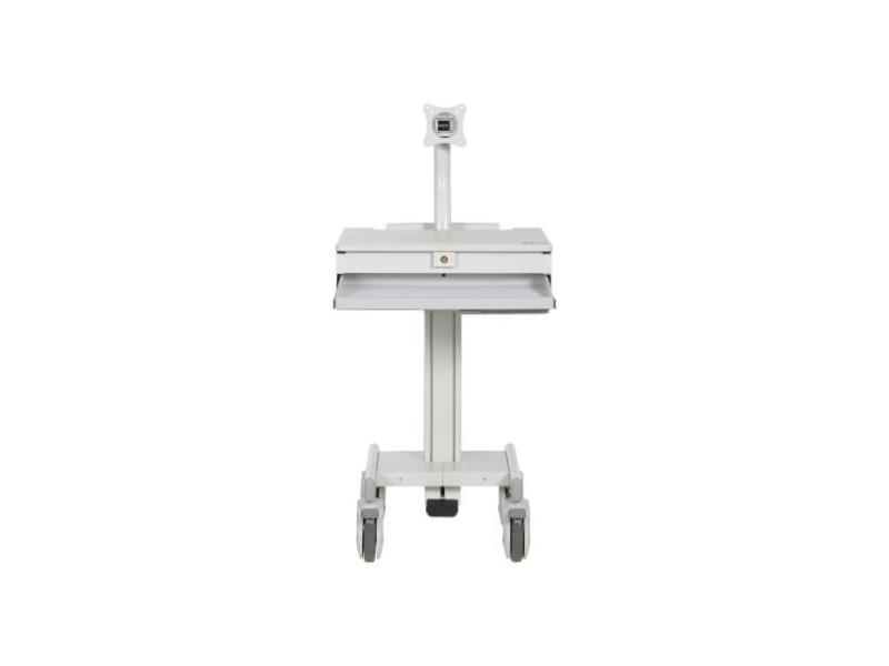 [WWSS1DWSTAA] Mobile Workstation with Monitor Arm, Casters, Locking Drawer, TAA