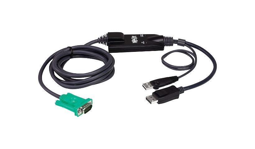 [P778-006-DP] VGA to DisplayPort and USB-A Adapter Cable Kit for Tripp Lite B020-U and B022-U KVM, 6 ft. (1.8 m)