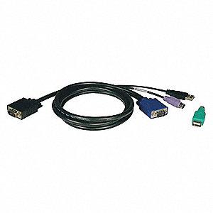 [P780-015] USB/PS2 Combo Cable Kit for NetController KVM Switches B040-Series and B042-Series, 15 ft. (4.57 m)