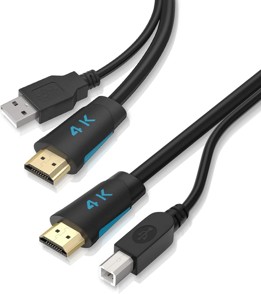 [P782-006-HA] HDMI KVM Cable Kit - 4K HDMI, USB 2.0, 3.5 mm Audio (M/M), Black, 6 ft. (1.83 m)