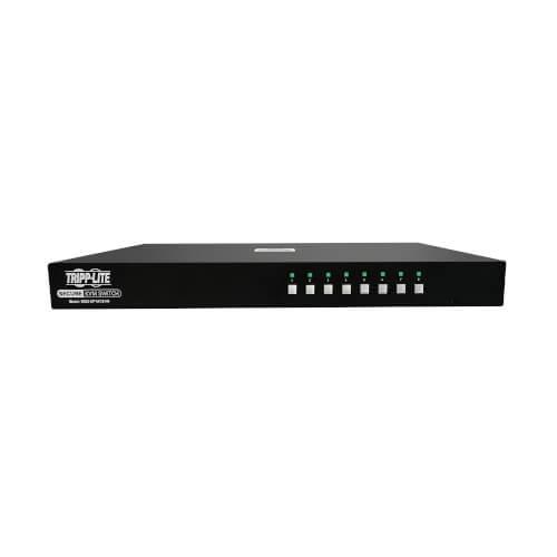 Secure KVM Switch, 8-Port, Single Head, DisplayPort to DisplayPort, 4K, NIAP PP4.0, Audio, CAC