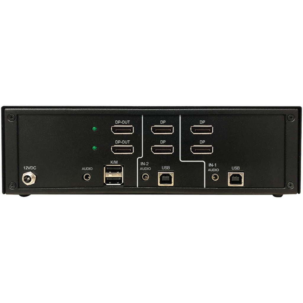 [B002-DP2A2-N4] Secure KVM Switch, 2-Port, Dual Head, DisplayPort to DisplayPort, 4K, NIAP PP4.0, Audio