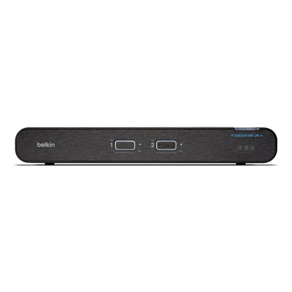 [B002-H2A2-N4] Secure KVM Switch, 2-Port, Dual Head, HDMI to HDMI, 4K, NIAP PP4.0, Audio