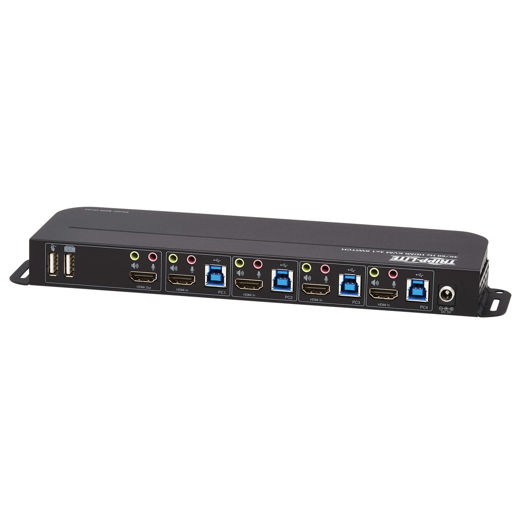 [B005-HUA4] 4-Port HDMI/USB KVM Switch - 4K 60 Hz, HDR, HDCP 2.2, IR, USB Sharing