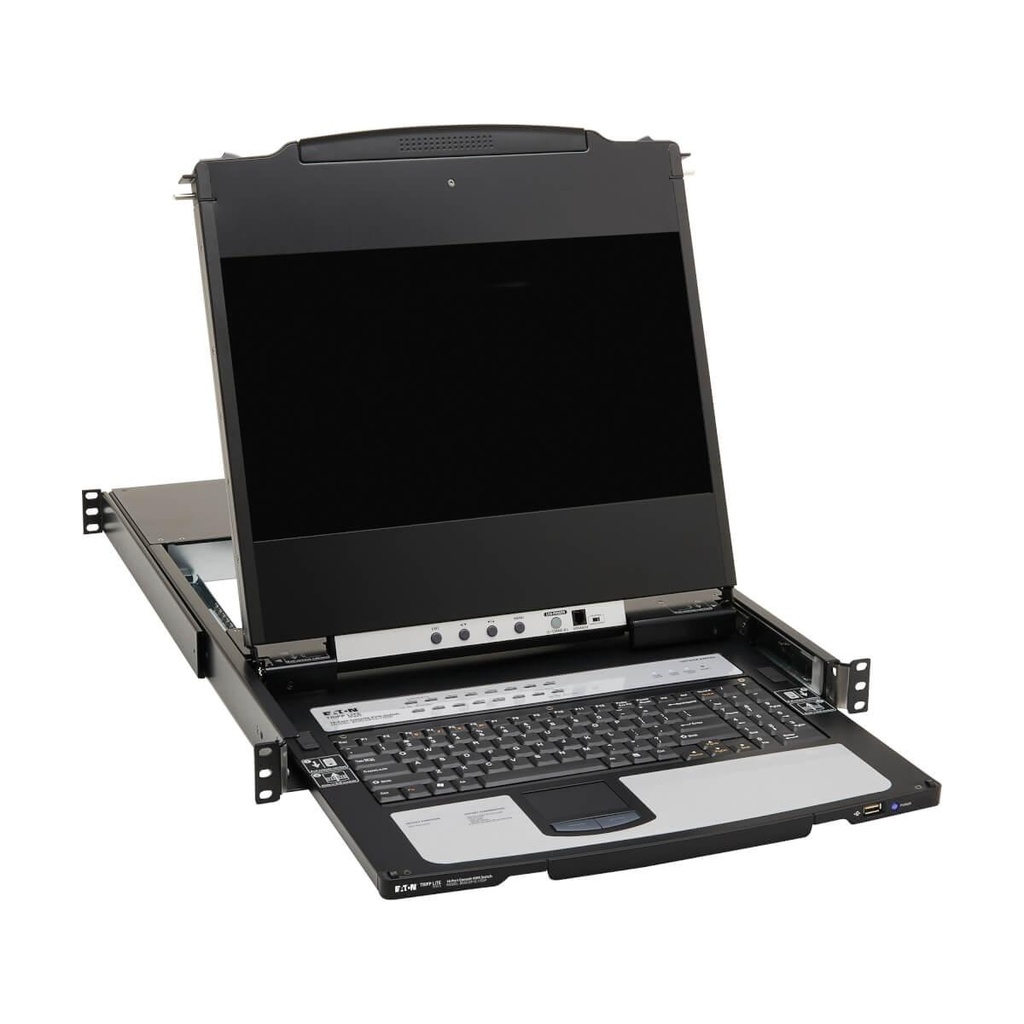 [B030-DP16-17DIP] NetDirector 16-Port DisplayPort KVM Switch Console with 17 in. LCD, IP Remote Access, Dual Rail, 1U Rack-Mount