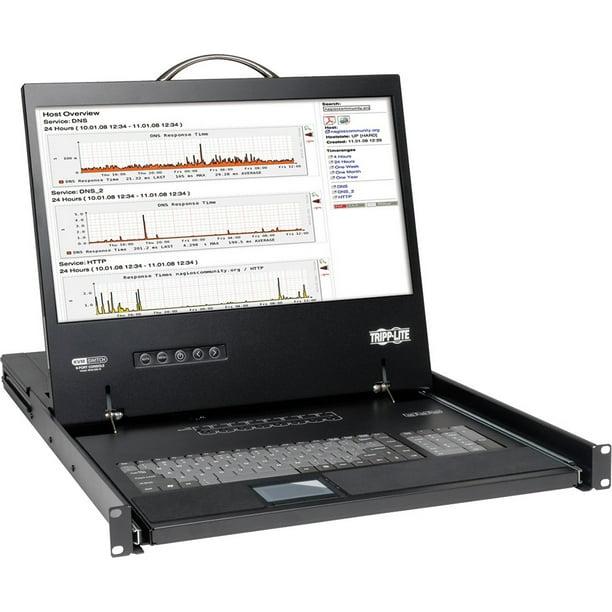 [B040-008-19] NetController 8-Port 1U Rack-Mount Console KVM Switch with 19-in. LCD