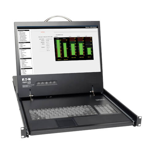 [B070-008-19] NetCommander 8-Port Cat5 1U Rack-Mount Console KVM Switch with 19-in. LCD