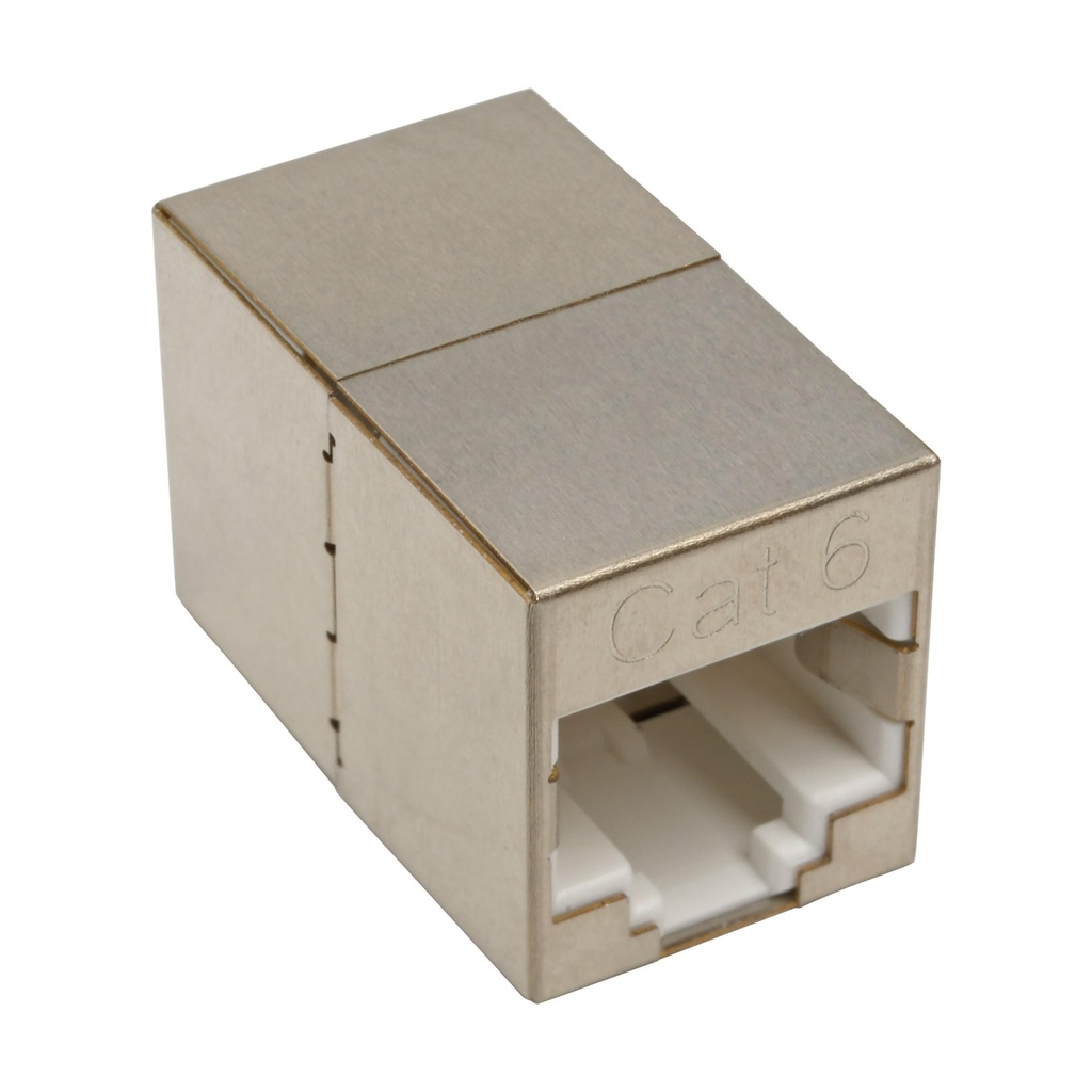 [N235-001-SH-6A] Cat6a Straight-Through Modular Shielded In-Line Snap-In Coupler (RJ45 F/F), TAA