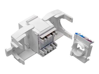 [N238-001-WH-TF] Toolless Cat6/5e Keystone Jack - White, TAA