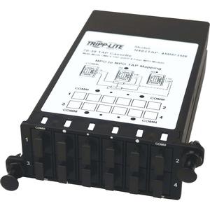 [N482TAP-4MM73M8] Fiber TAP Cassette - Multimode, 8-Fiber MPO to MPO, 4 Monitoring Ports, 70/30 Split
