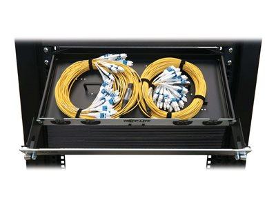 [N48M-2M24L12-20] Preloaded Fiber Panel, 1U - 2x (24F MTP/MPO-PC to 12x LC Duplex F/M) 24F Trunk Cables, OM4 Multimode, 20 m (65.6 ft.)