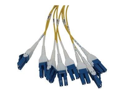 Preloaded Fiber Panel, 1U - 4x (8x LC/LC Duplex M/M) 16F Trunk Cables, OS2 Singlemode, 10 m (32.8 ft.)