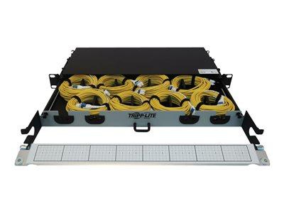 [N48S-8L2L-10] Preloaded Fiber Panel, 1U - 8x LC/LC Duplex Cables (M/M), OS2 Singlemode, 10 m (32.8 ft.)