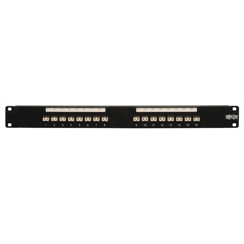 [N490-016-LCLC] 16-Port Fiber Patch Panel, 1U (LC/LC), Multimode or Singlemode