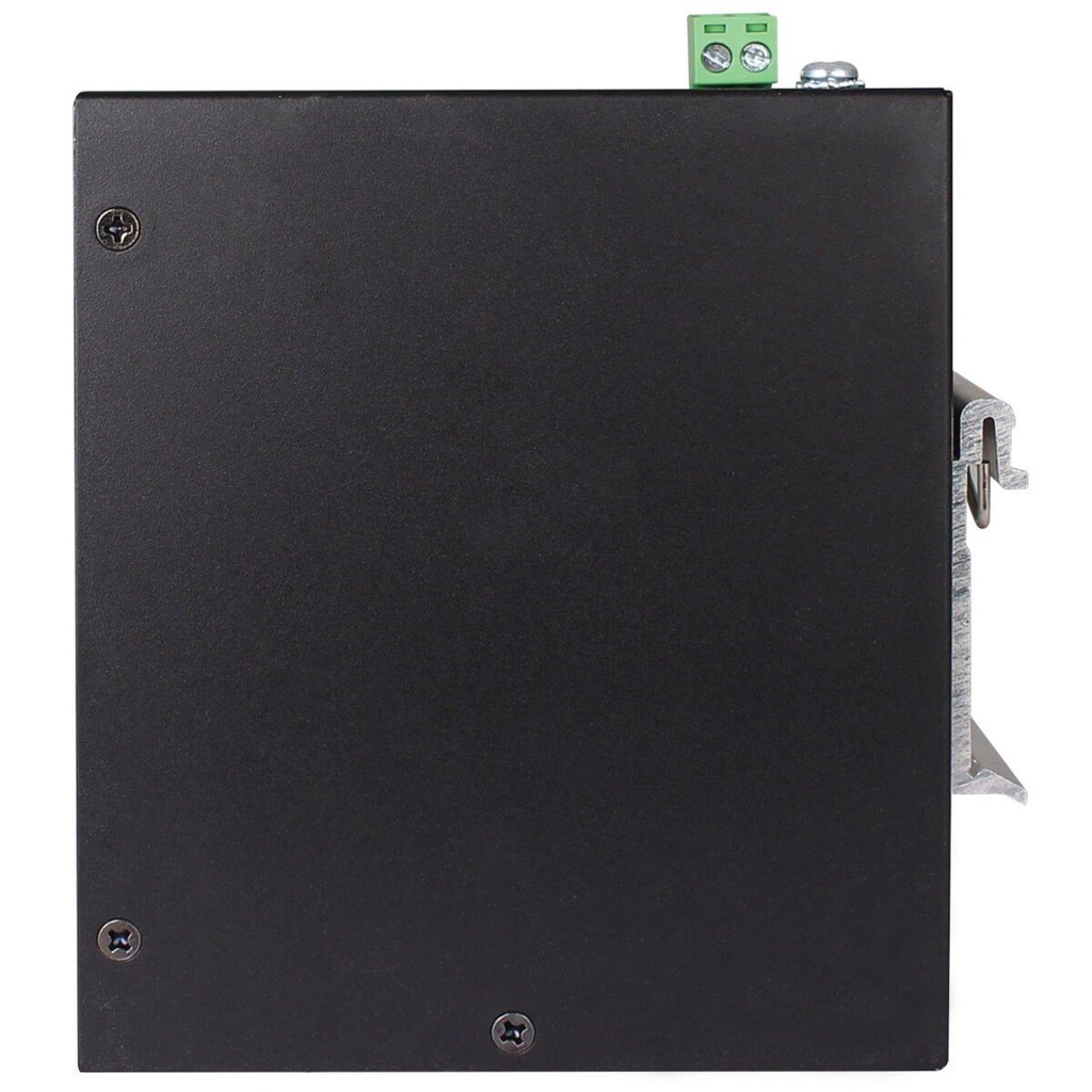 8-Port Unmanaged Industrial Ethernet Switch - 10/100 Mbps, Ruggedized, -40° to 75°C, DIN Mount