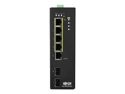 [NGI-S05C2POE4] 5-Port Lite Managed Industrial Gigabit Ethernet Switch - 10/100/1000 Mbps, PoE+ 30W, 2 GbE SFP Slots, -10° to 60°C, DIN Mount