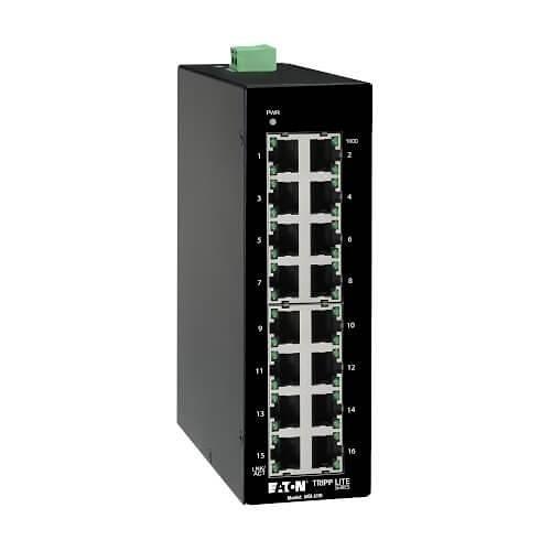 [NGI-U16] 16-Port Unmanaged Industrial Gigabit Ethernet Switch - 10/100/1000 Mbps, DIN Mount