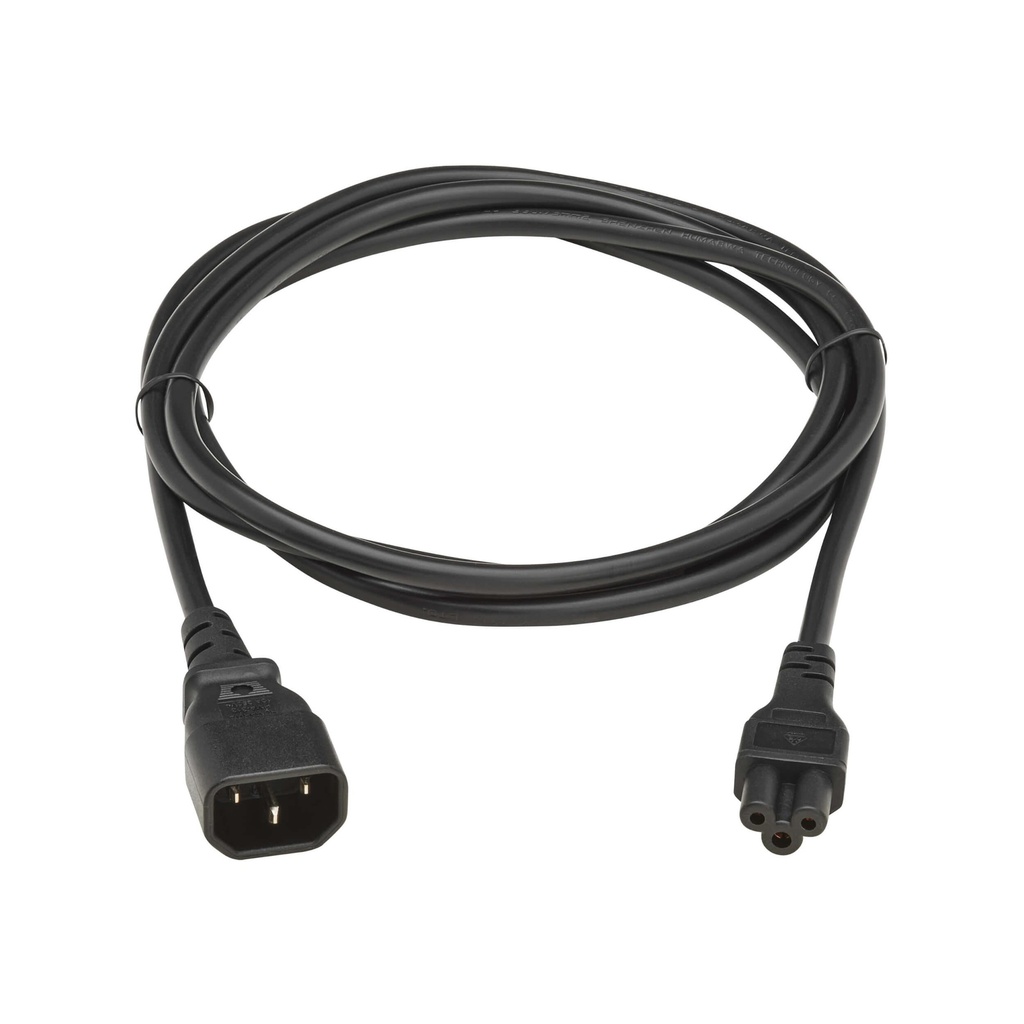[P014-02M-EU] Power cable, C14 to C5, H05VV-F, 2.5A, 2M