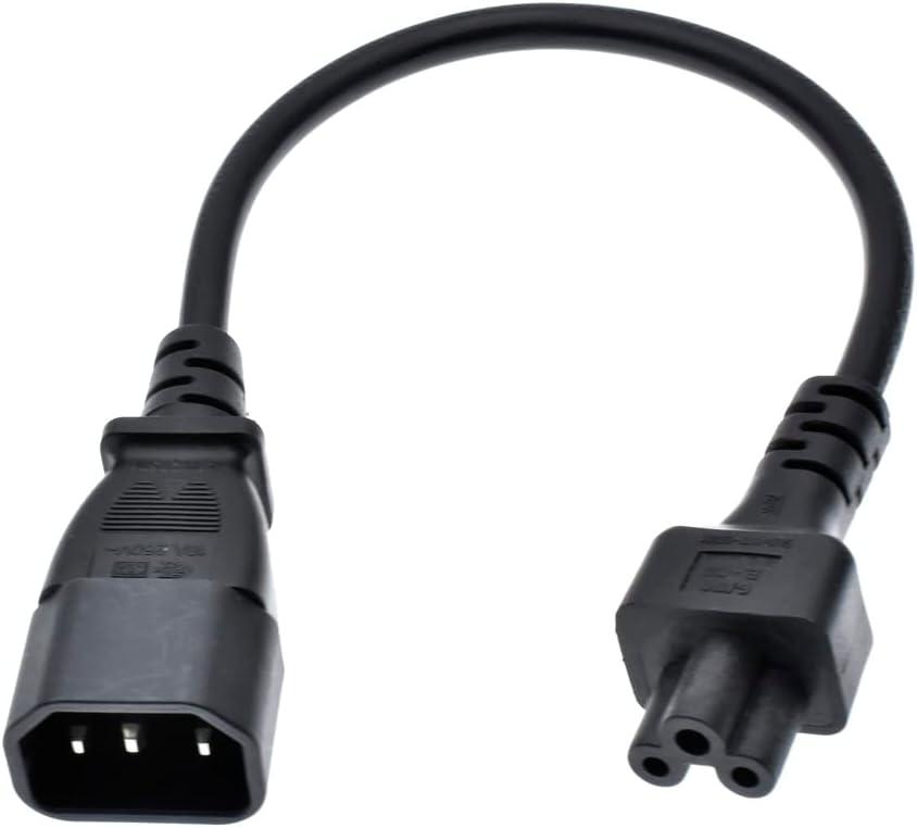 [P014-P15M-EU] Power cable, C14 to C5, H05VV-F, 2.5A, 0.15M