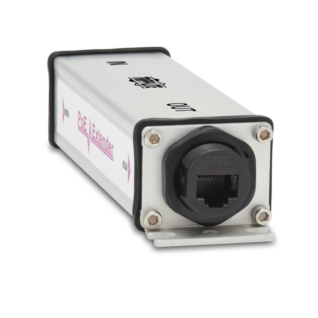 [NPOE-EXT-1G30WP] Gigabit Ethernet PoE/PoE+ Extender, Water Resistant - Cat5e/6/6a, IP65, IEEE 802.3at/af, 30W, 1 Port