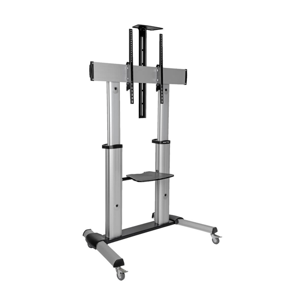 [DMCS60100XX] Heavy-Duty Rolling TV Stand, Height Adjustable, 60" - 100" Screens