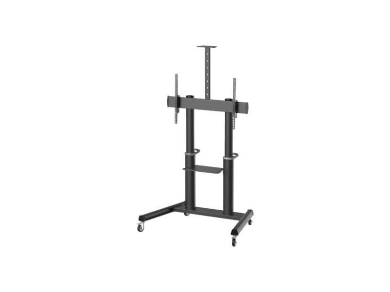 [DMCS70120AMUL] Safe-IT Heavy-Duty Rolling Cart for 70" to 120" Displays, UL Certified, Antimicrobial Protection