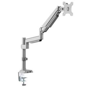 [DDR1732SAL] Single-Display Flex-Arm Desktop Clamp for 13” to 34” Displays - USB and Audio Ports, Aluminum