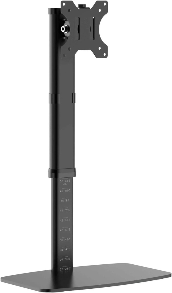 [DDV1727S] Single-Display Monitor Stand - Height Adjustable, 17” to 27” Monitors