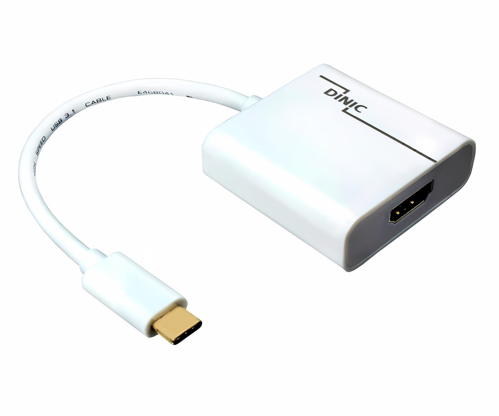 [U444-06N-HD8KW] USB-C to HDMI Adapter (M/F) - 8K, HDR, 4:4:4, HDCP 2.3, White