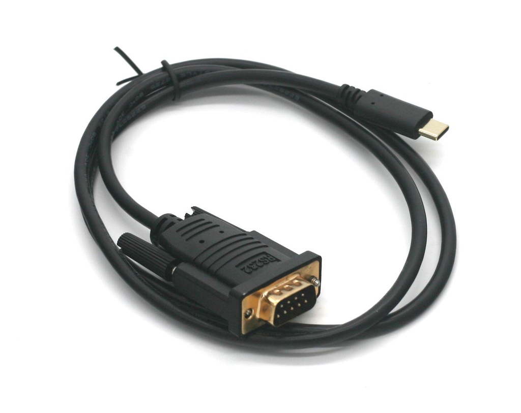 [USA-19HS-C] USB-C to Serial DB9 RS232 Adapter Cable - 3 ft. (0.91 m) Keyspan, High-Speed (M/M), TAA